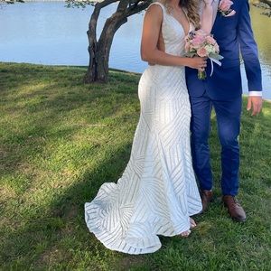 Jovani Prom dress style #59762 white size 2